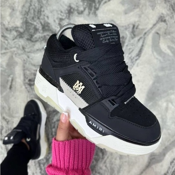 AMIRI Black and Cream Sneakers - Picture 1 of 1